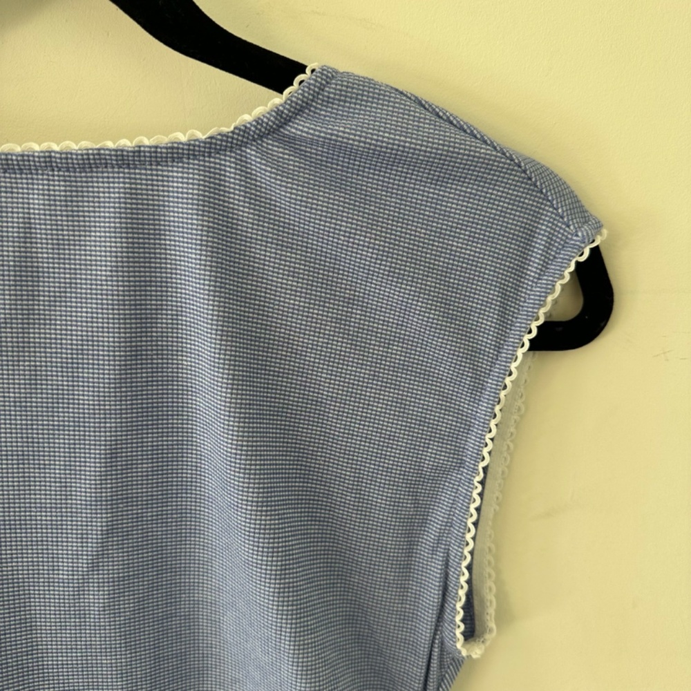 CIDER ROUND NECKLINE BOWKNOT RUCHED SLEEVELESS MINI DRESS - Picture 3 of 5